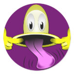 Silly Smiley Face Sticker Sticker