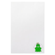 Silly Smiling Frog Angel stationery by mydeas Silly Smiling Frog Angel stationery
