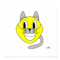 Silly Smiling Lemon Cat Costume posters