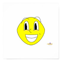 Silly Smiling Lemon posters