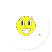 Silly Smiling Lemon stickers by charactercraze Silly Smiling Lemon stickers