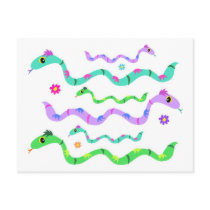 Silly Snakes Tees and Gifts for Kids and Adults postcards by naturetees Silly Snakes Tees and Gifts for Kids and Adults postcards