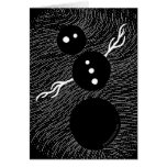 Silly Snowman Greeting Card: Happy Holidays Inside