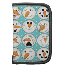 Silly Snowman Heads Folio Planners