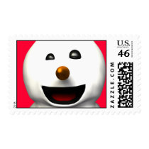 Silly SnowMan postage by oliver43 Silly SnowMan postage