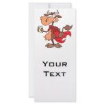 silly super cow drinking milk cartoon rack cards