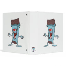 silly super villian evil chocolate candy bar 3 ring binder