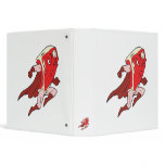 silly superhero caped super steak 3 ring binder