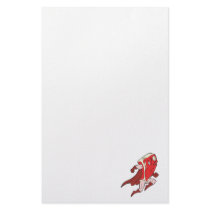 silly superhero caped super steak stationery paper