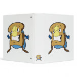 silly superhero caped super toast vinyl binders