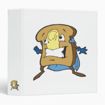 silly superhero caped super toast vinyl binders