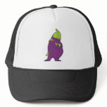 silly superhero eggplant cartoon character hats