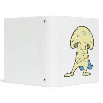 silly superhero hero fungi mushroom cartoon charac 3 ring binders