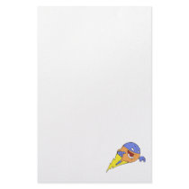 silly superhero super orange character stationery paper