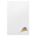silly superhero super orange character stationery paper