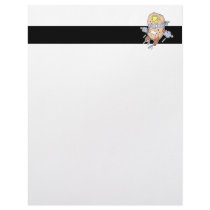 silly superhero super pancakes character custom letterhead