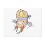 silly superhero super pancakes character postcards