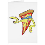 silly superhero villian pepperoni pizza character cards