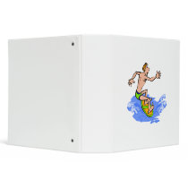 Silly Surfer 3 Ring Binder