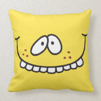 silly teethy grin smiley face yellow