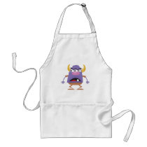 silly three-eyed ogre monster aprons by doonidesigns silly three-eyed ogre monster aprons