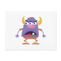 silly three-eyed ogre monster postcards by doonidesigns silly three-eyed ogre monster postcards