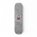 silly three-eyed ogre monster skate decks