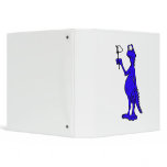 Silly Toothless Dragon with White Flag Vinyl Binders