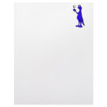 Silly Toothless Dragon with White Flag Letterhead Template