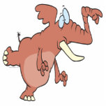 silly trunk pointing elephant photo cut outs