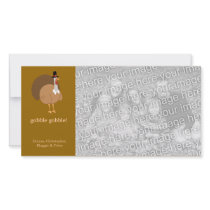 Silly Turkey Custom Photo Card