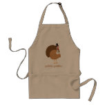 Silly Turkey Pilgrim Gobble Gobble! Apron
