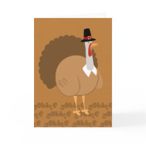 Silly Turkey Pilgrim Thanksgiving Greeting Card by karyn_lewis Silly Turkey Pilgrim Thanksgiving Greeting Card