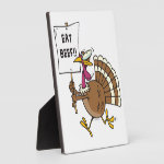 silly turkey with eat beef sign toon display plaques silly turkey with eat beef sign toon display plaques