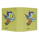 silly vampire bat boy character binders