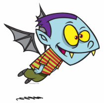 silly vampire bat boy character photo cutout