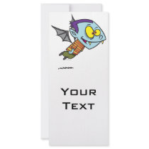 silly vampire bat boy character rack card template