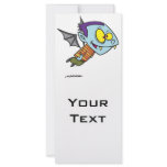 silly vampire bat boy character rack cards