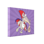 silly vampire elephant cartoon canvas prints