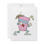 silly villian evil milkshake character personalized invitations