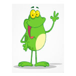 silly waving friendly froggy frog custom invitation