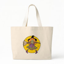 silly wicked witch with broomstick bags