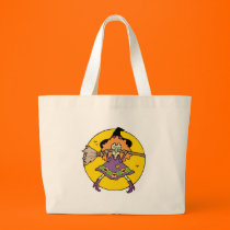 silly wicked witch with broomstick bags