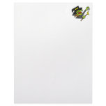 silly witch with eyeball &amp; wand letterhead design