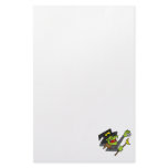 silly witch with eyeball &amp; wand personalized stationery