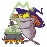silly witchy witch halloween toad cartoon photo sculpture