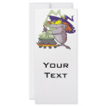 silly witchy witch halloween toad cartoon personalized rack card