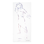 Silouette of a Woman in a dress Custom Rack Cards