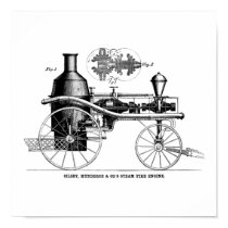 Silsby Rotary Steam Fire Engine posters by VintagePrints Silsby Rotary Steam Fire Engine posters