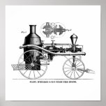 Silsby Rotary Steam Fire Engine Print